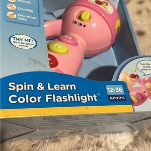 Interactive Learning Flashlight for Kids - Pink